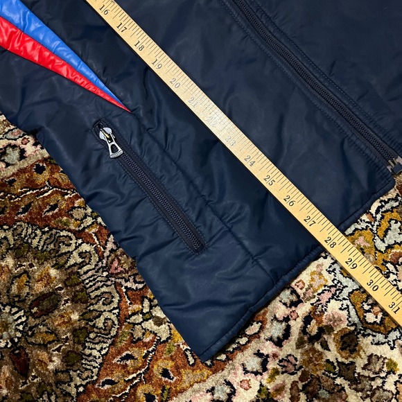 VTG 80s Ralco Italy Navy Blue Racing Moto Jacket Mens Medium Colorblock Zip Up - Picture 5 of 5